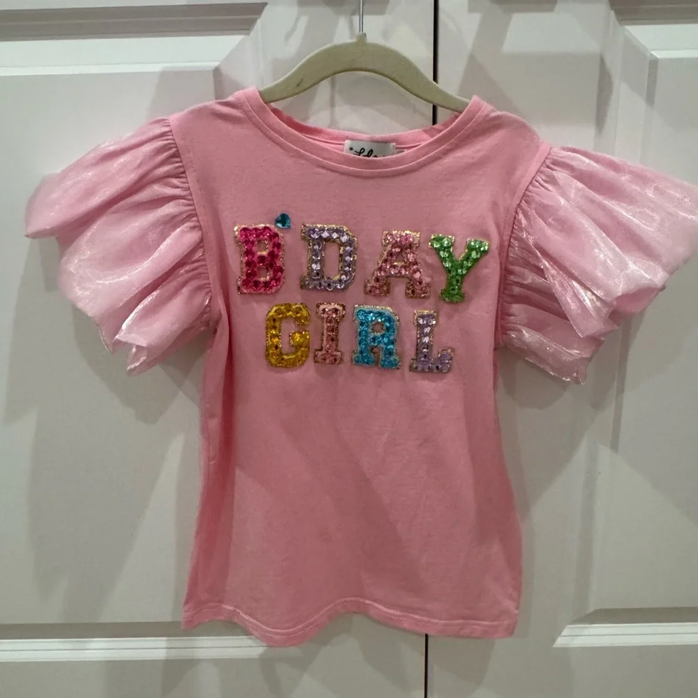 Lola + The Boys Pink Graphic Top - Picture 3 of 4